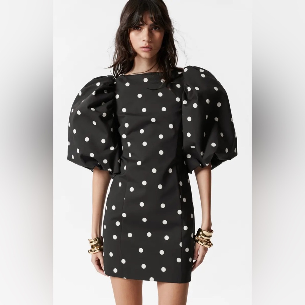 & Other Stories polka dot mini dress